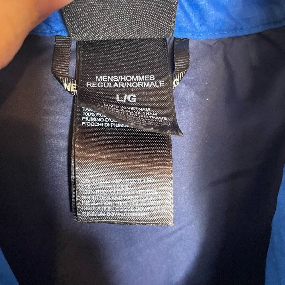 The North Face Jacket Mens Large L Blue Crimptastic 550 Down Hybrid Stretch Warm - Picture 8 of 9